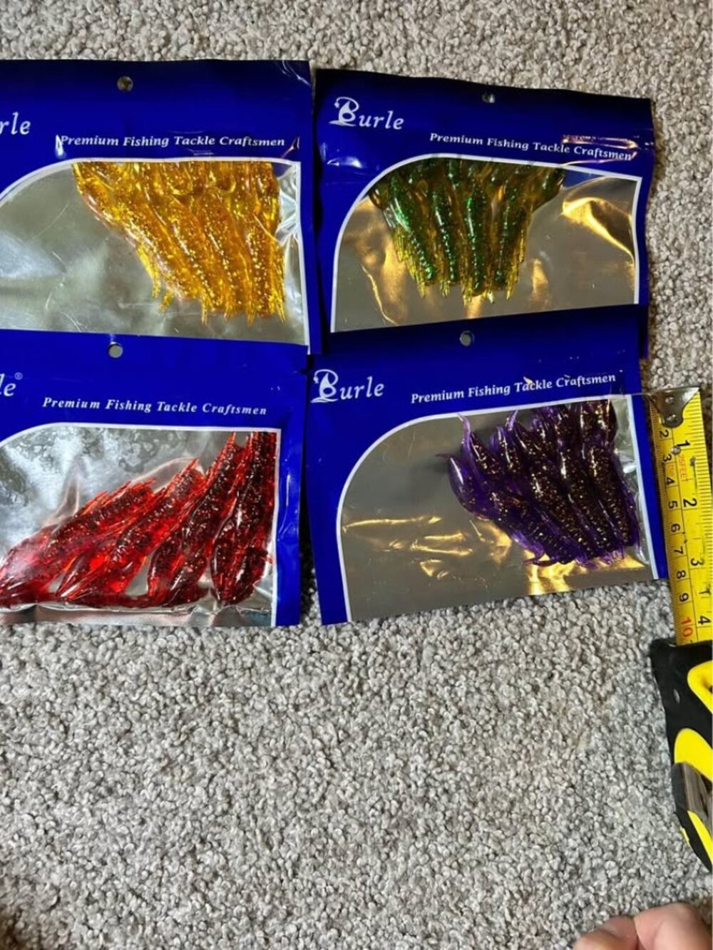 4bags Fishing Lures Crayfish Soft 7.5cm 5.5g
